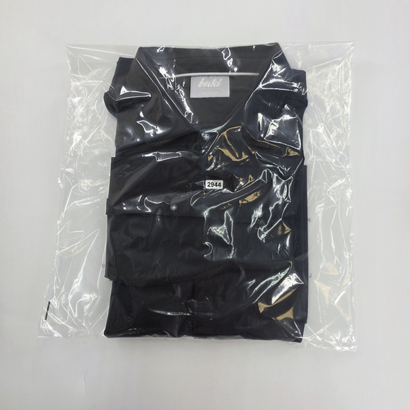 Quiet Luxury Buki Collection Knit Shirt Mens Large Black Supima Stretch - Picture 13 of 13